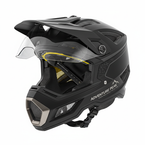 bike helmet - Adventure Peak
$199
Top-tier adventure helmet with full-face visor option and mountain-grade impact protection.

MIPS + dual-density foam
DOT & CE certified
Full-face visor compatible
Antimicrobial liner